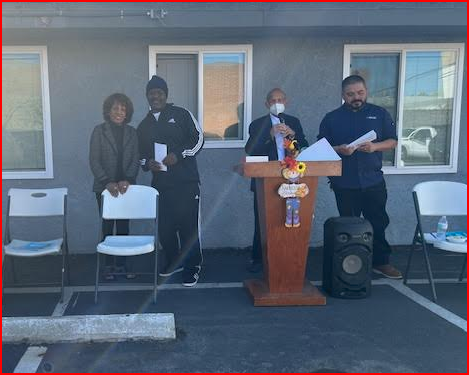 Congresswoman Maxine Waters with Mark Cofield, Thanksgiving Giveaway 2023